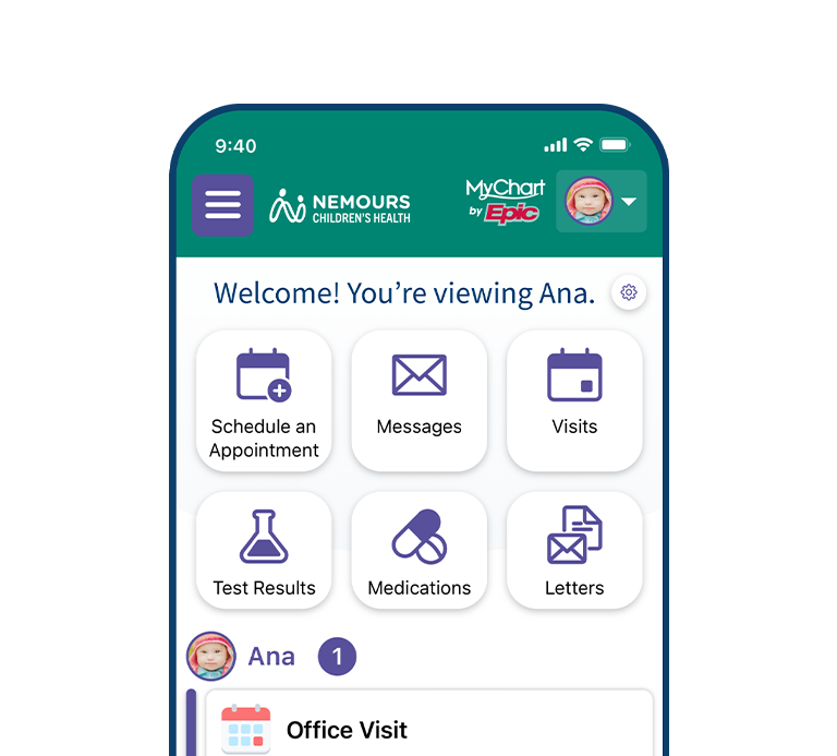 Nemours Children's MyChart Child Home Nemours Children's MyChart Child Home